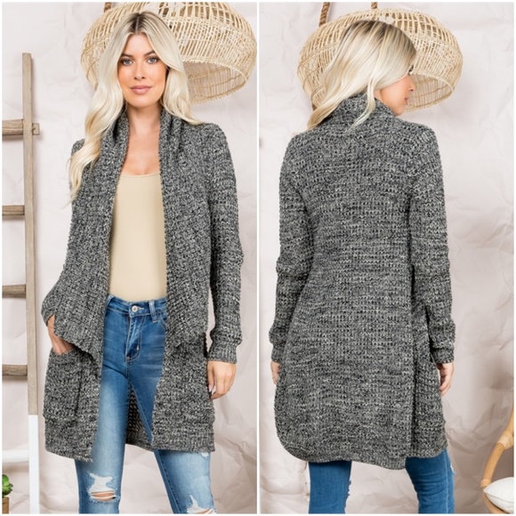 Trend Setter Diva Boutique Sweaters - Black Multi color Sweater Cardigan